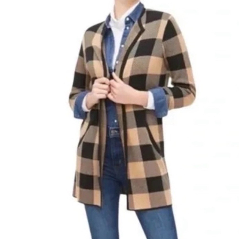 J. Crew Factory Vanessa Cardigan Jacket in Buffalo Check